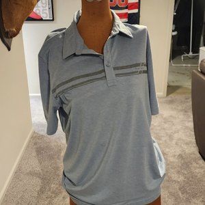 Travis Mathew Blue Golf Shirt Medium